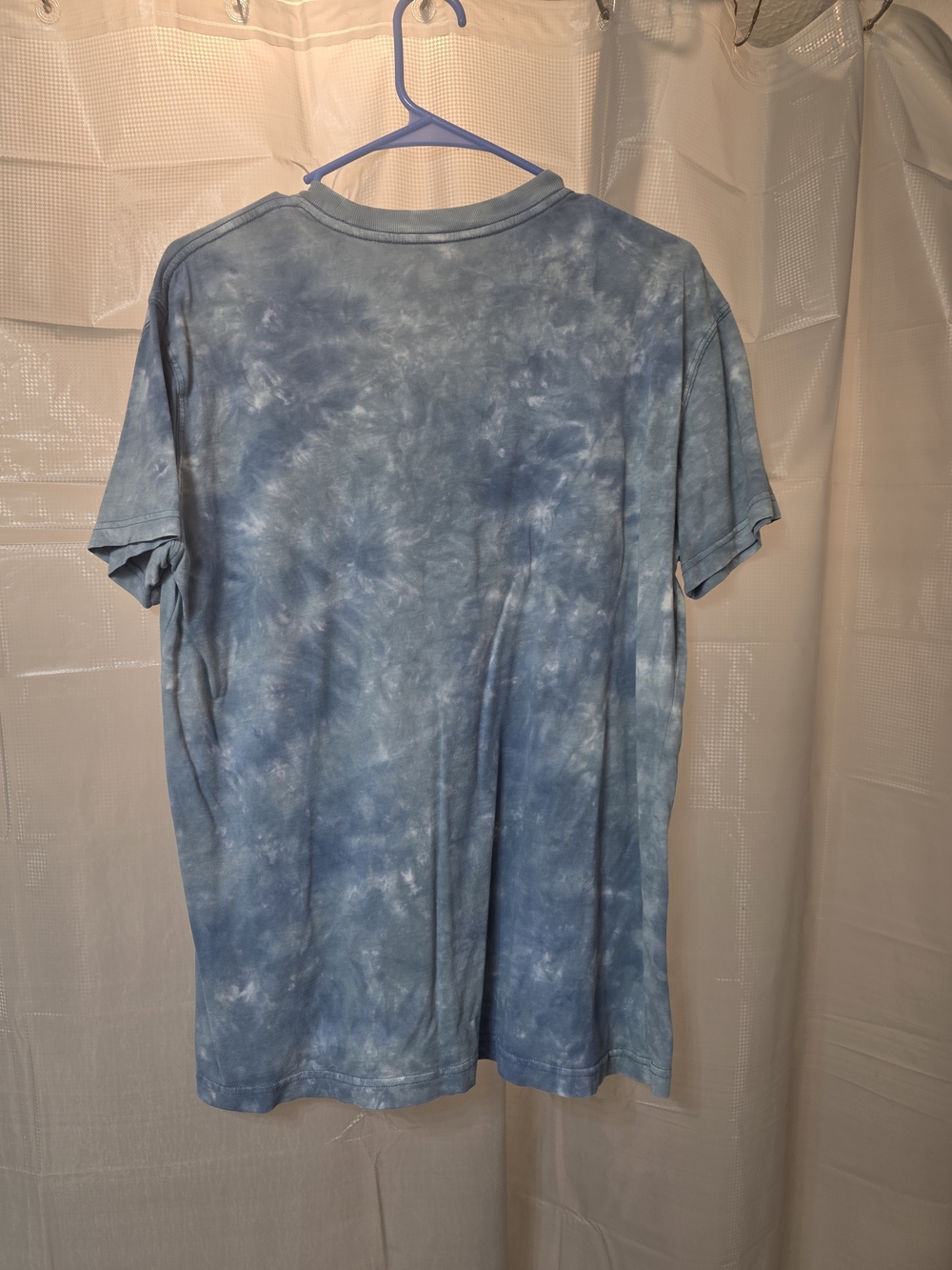 PacSun Blue Tie-Dye Short Sleeve Crewneck Tee - Picture 2 of 2